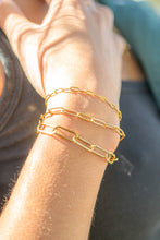 Load image into Gallery viewer, 18K Gold PVD Stainless Steel Paperclip Chain By The Foot: Stainless / 2.5mm