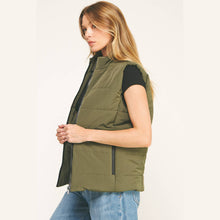 Load image into Gallery viewer, Olive Puffer Vest
