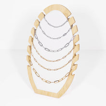 Load image into Gallery viewer, 18K Gold PVD Stainless Steel Paperclip Chain By The Foot: Stainless / 2.5mm