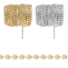 Load image into Gallery viewer, 18K Gold PVD Stainless Steel Sunburst Chain - By The Foot / SPL1036: Gold