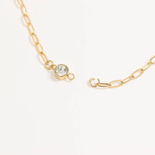 Load image into Gallery viewer, 18K Gold PVD Stainless Steel Birthstone Connector Charm: January / Garnet