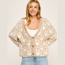 Load image into Gallery viewer, Cozy Heart Cardigan