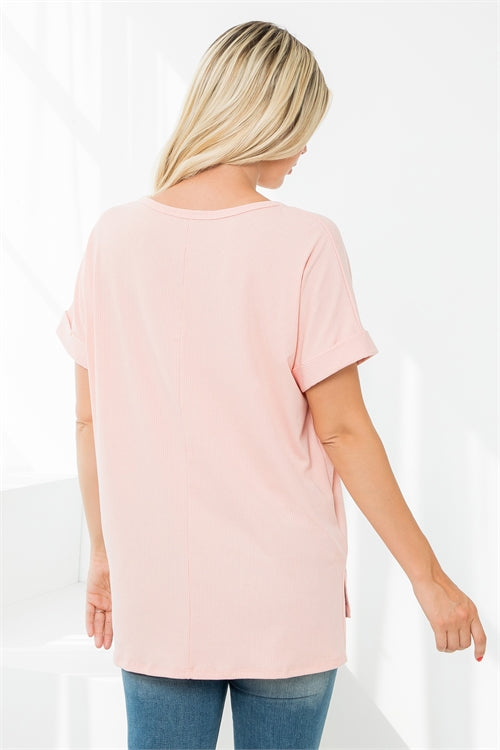 Relaxed Ribbed Tee