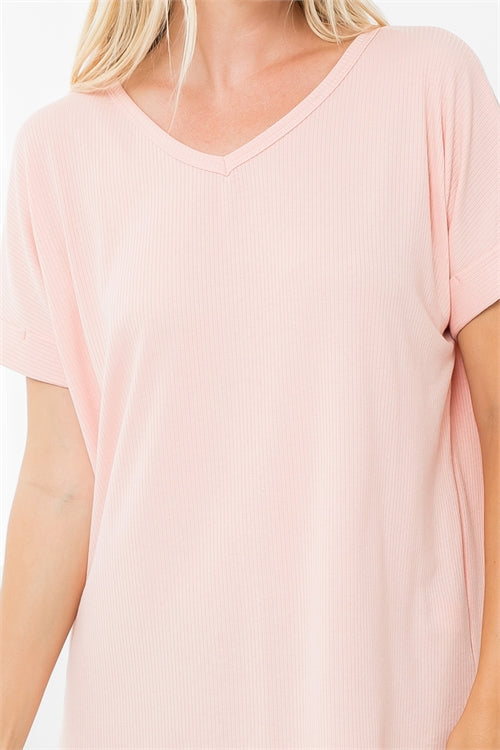 Relaxed Ribbed Tee