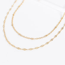 Load image into Gallery viewer, Stainless Steel Lip Chain Necklace: Gold / 16"