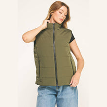 Load image into Gallery viewer, Olive Puffer Vest