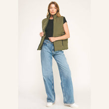 Load image into Gallery viewer, Olive Puffer Vest