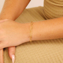 Load image into Gallery viewer, 18K Gold PVD Stainless Steel Diamond Paperclip Chain - By The Foot / SPL1018: Gold