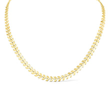 Load image into Gallery viewer, Stainless Steel Chevron Chain Necklace for Women: Stainless / 18"+2" Ext