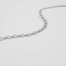 Load image into Gallery viewer, 18K Gold PVD Stainless Steel Hammered Oval Chain Necklace: Gold / 16+2"