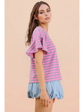 Load image into Gallery viewer, Purple Denim Towel Top
