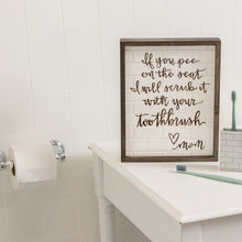 Load image into Gallery viewer, Love, Mom - Bathroom Sign
