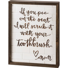 Load image into Gallery viewer, Love, Mom - Bathroom Sign
