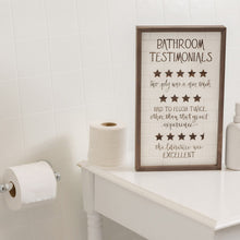 Load image into Gallery viewer, Bathroom Tile Sign

