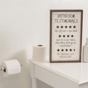 Bathroom Tile Sign