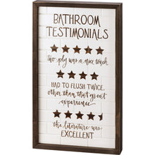 Load image into Gallery viewer, Bathroom Tile Sign
