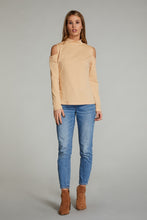 Load image into Gallery viewer, Mia Cold Shoulder Top (S-2X)

