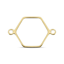 Load image into Gallery viewer, Stainless Steel Hexagon Connector Charms: Stainless
