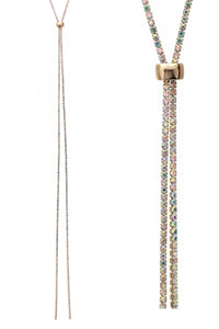 Sparkling Slider Necklace