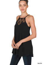 Load image into Gallery viewer, Lace Halter Tank
