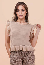 Load image into Gallery viewer, Ruffled Knit Tank

