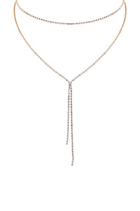 Layered Rhinestone Necklace