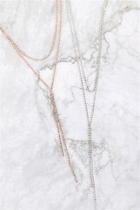 Layered Rhinestone Necklace