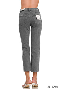 Acid Washed Straight Pants