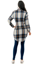 Load image into Gallery viewer, Long Plaid Shacket
