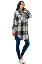 Load image into Gallery viewer, Long Plaid Shacket
