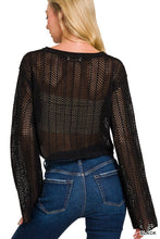 Load image into Gallery viewer, Jade Knitted Crop- Black
