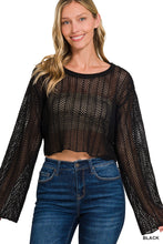 Load image into Gallery viewer, Jade Knitted Crop- Black
