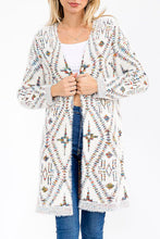 Load image into Gallery viewer, Aztec Fuzzy Cardi
