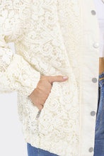 Load image into Gallery viewer, Carli Crochet Shacket
