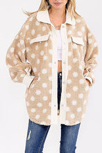 Load image into Gallery viewer, Polka Dot Cozy Jacket
