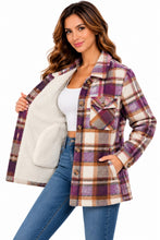 Load image into Gallery viewer, Purple Plaid Shacket
