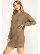 Load image into Gallery viewer, Taupe Sweater Dress
