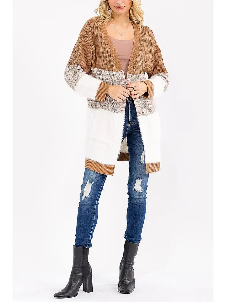 Long Mocha Cardi