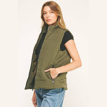 Load image into Gallery viewer, Olive Puffer Vest
