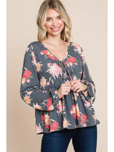 Load image into Gallery viewer, Floral Babydoll Top
