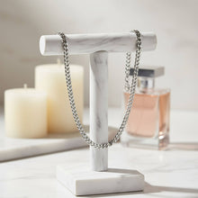 Load image into Gallery viewer, Stainless Steel Curb Chain Necklace: 28" / 7mm
