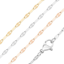 Load image into Gallery viewer, Stainless Steel Lip Chain Necklace: Gold / 16"
