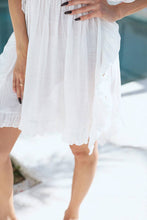 Load image into Gallery viewer, Crochet-Trim Cover-Up Dress: BLACK / One Size
