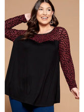 Load image into Gallery viewer, [PLUS] Laced Leopard Top
