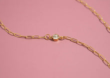 Load image into Gallery viewer, 18K Gold PVD Stainless Steel Birthstone Connector Charm: May / Emerald
