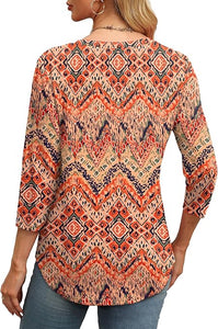 Aztec Coral Top