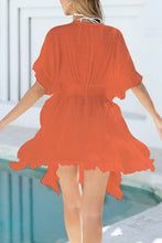 Load image into Gallery viewer, Crochet-Trim Cover-Up Dress: BLACK / One Size
