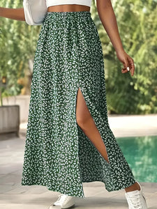 Side Slit Maxi Skirt