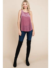 Load image into Gallery viewer, Velvet Mesh Tank
