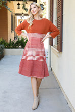 Load image into Gallery viewer, Rust Midi Dress

